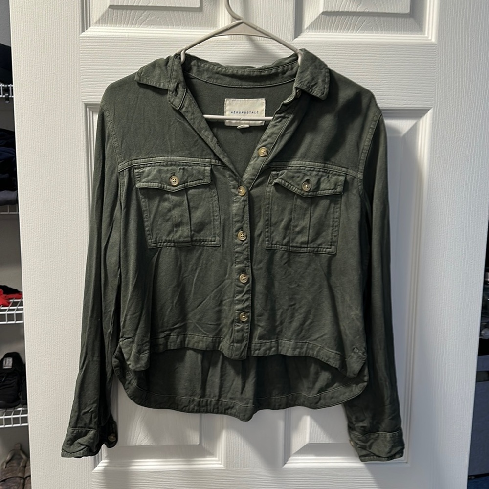 AEROPOSTALE Cropped button-down